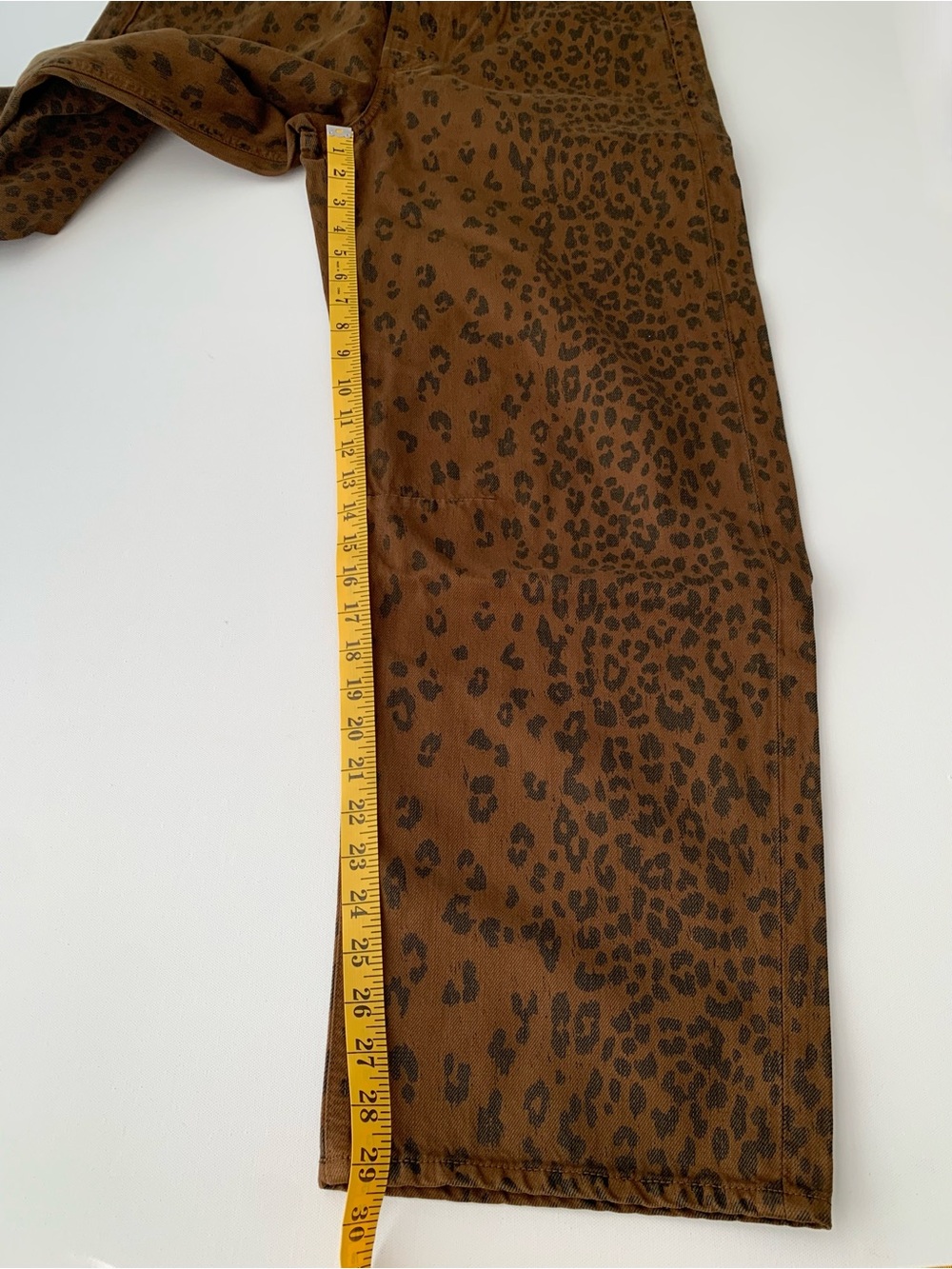 Citizens of Humanity Leopard Print Miro Long low-slung Relaxed Jeans women’s 31 - Picture 7 of 16